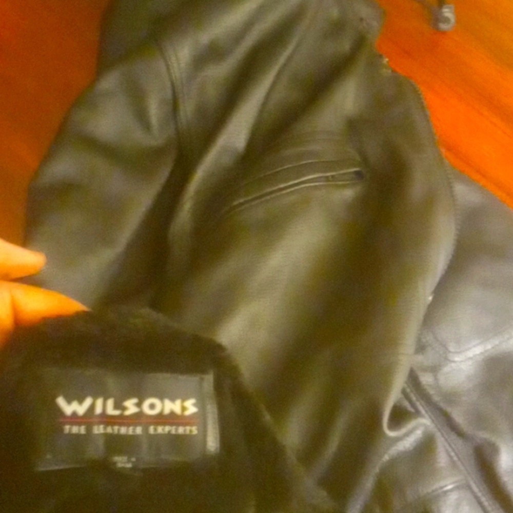 Wilson's leather Men's medium winter coat with liner